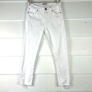 AGOLDE “Colette” White Cutoff Skinny Jeans Size 26